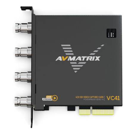 AVMATRIX VC41 - 1080p 3G-SDI PCIe 4-Channel Capture Card_2